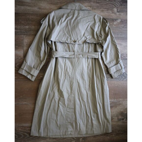 Banana Republic 569732-00 Women Petite Sz XL Tan Classic Twill Trench Coat - Picture 15 of 16